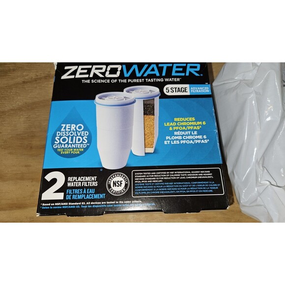 2 Pack Zero Water 5 Stage Advanced Filtration Replacement Water Filters + 2 MORE - Picture 2 of 10